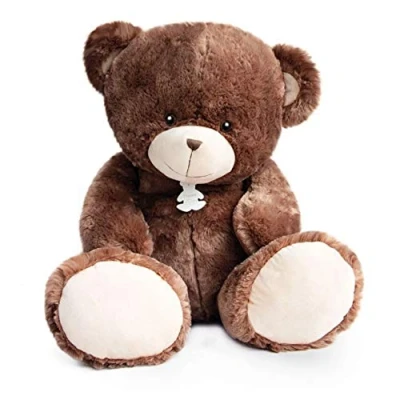 Afbeelding van Pluche Beer Ours Bellydou Bruin (90cm)