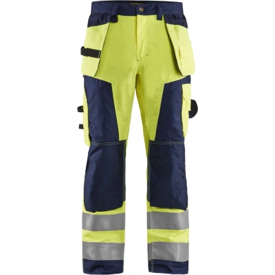 Afbeelding van Blaklader Werkbroek High Vis 1568 1811 Geel/Marineblauw D124