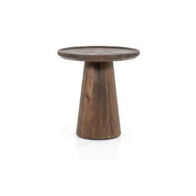 Afbeelding van Ronde bijzettafel Ron Ø46x49 cm bruin