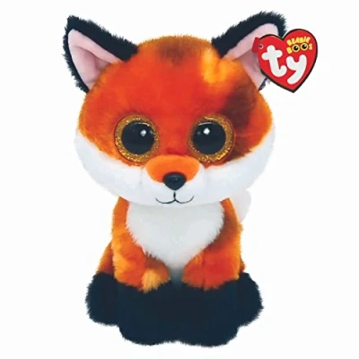 Afbeelding van Ty Beanie Boos Knuffel Vos Meadow 15 Cm