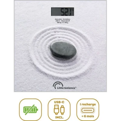 Afbeelding van Persoonlijke weegschaal LITTLE BALANCE USB C Zen