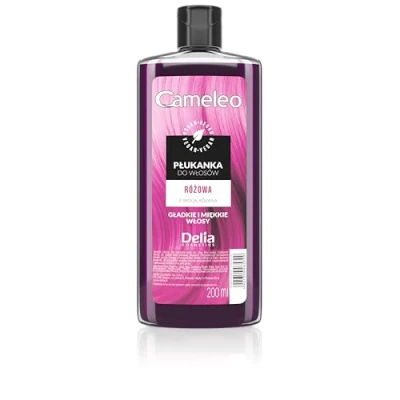 Afbeelding van Cameleo Roze haartoner met rozenwater, GEEN gele tinten, semi permanente haarverf Blond, grijs haar Kleur &amp; verzorging Vrij van parabenen 200ml