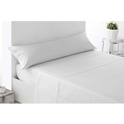 Afbeelding van Miracle Home Zachte en comfortabele kussensloop, 50% katoen, wit, 135 cm bed