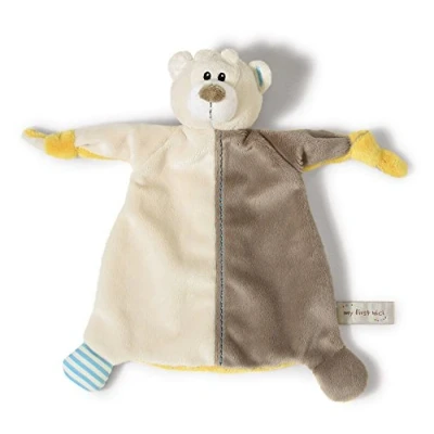 Afbeelding van Nici Knuffeldoekje Beer Baby 25 X Cm Polyester Wit/bruin