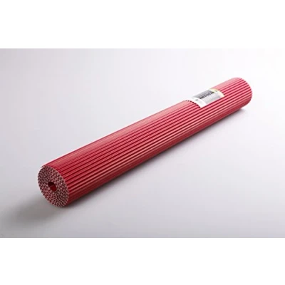 Afbeelding van Clairefontaine 451006C rol golfkarton maxi kaneel 175 g/m² rood formaat 2,00 x 0,70 m creatieve vrije tijd knutselen, handwerk, kaarten