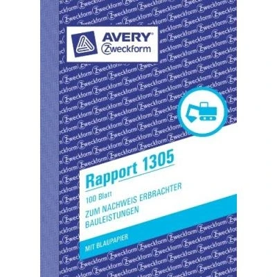 Image de Avery zweckform formularbuch rapport, a6, 100 blatt 1305