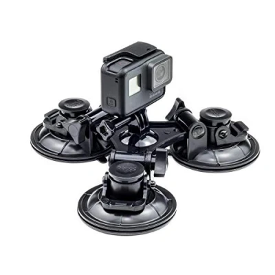 Afbeelding van Digicharge Voorruit Drievoudige Zuignap Bevestigingshouder, Compatibel met GoPro Hero Max Crosstour Campark Fitfort Garmin VIRB Apeman Sony Camkong Gookam Victure Apexcam Go Pro