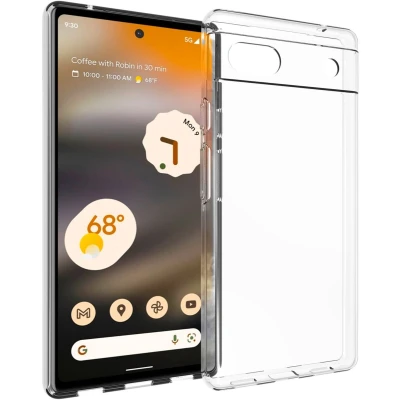 Afbeelding van Accezz Hoesje Geschikt voor Google Pixel 6a Siliconen Clear Backcover Transparant
