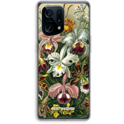 Afbeelding van Case Company® hoesje geschikt voor Oppo Find X5 Haeckel Orchidae Soft Cover Telefoonhoesje Bescherming aan alle Kanten en Schermrand