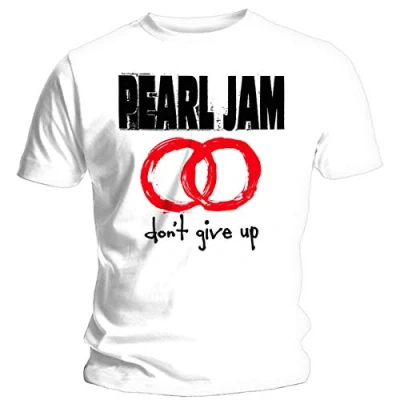 Image de Pearl Jam T Shirt Don&#039;t Give Up Homme BlancM
