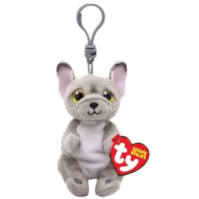 Image de Porte clés en peluche TY Beaniee Bellies Clip Wilfred Le Chien