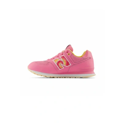 Afbeelding van New Balance Sneaker 574 Sneakers laag, Heren, Maat: 35.5, Pink orange Leer en textiel