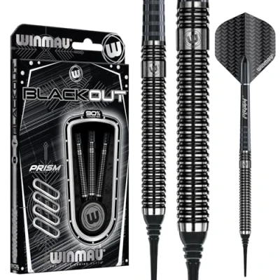 Afbeelding van WINMAU Blackout: Softip Tungsten Dartpijlen Professioneel 16 gram vat/18 totaal gewicht