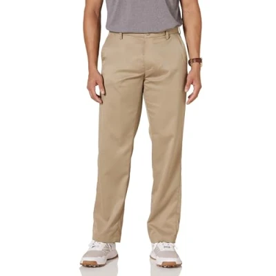 Image de Amazon Essentials Pantalon de golf extensible pour homme (disponible en grande taille large), marron kaki, 86,4 x cm (l L)