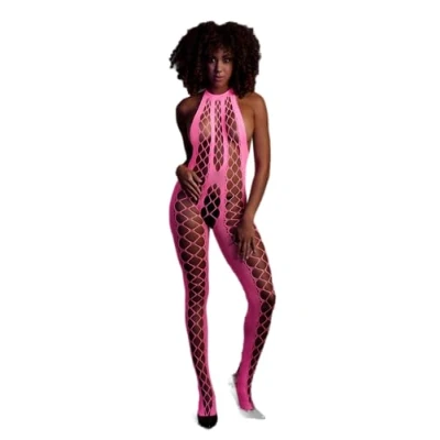 Afbeelding van Catsuit Met Halternek Roze