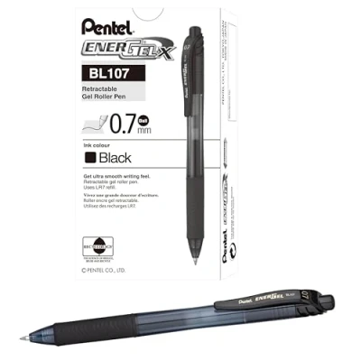 Afbeelding van Gelschrijver Pentel Energel X zwart 0.4mm