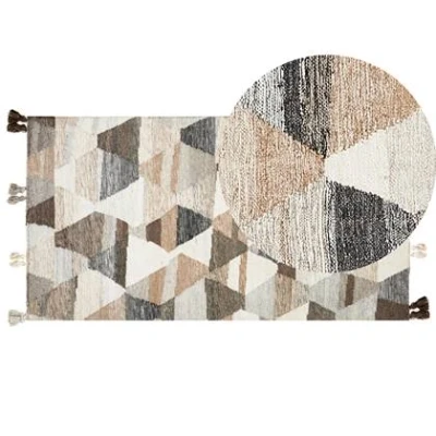 Afbeelding van Beliani ARGAVAND Kelim vloerkleed Multicolor Wol
