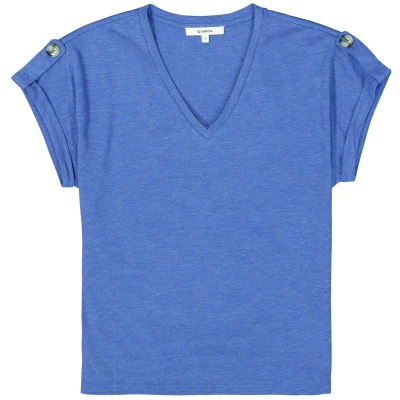 Afbeelding van GARCIA Tshirt Vhals Blauw XS