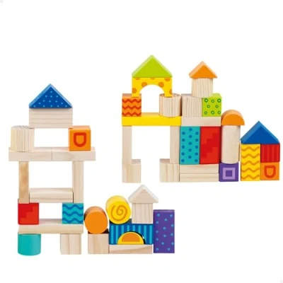 Afbeelding van Bouwspel met blokken Colorbaby