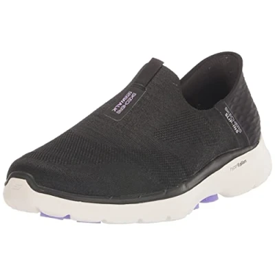 Afbeelding van Skechers Go Walk 6 Fantastisch uitzicht BasketVrouw, Vulling Lavendel Textiel Zwart