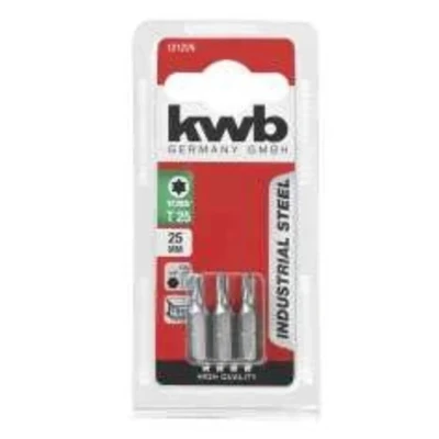 Afbeelding van KWB Bit Torx 25 mm INDUSTRIAL STEEL 3 stuks