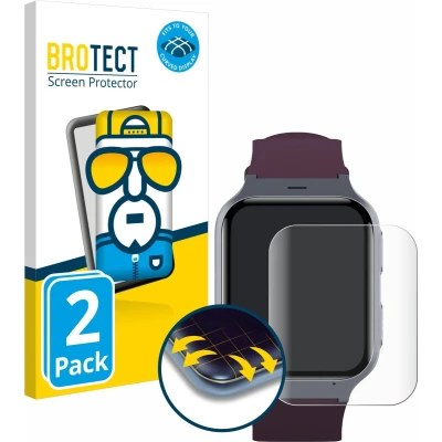 Afbeelding van BROTECT Volledig bedekkende screen protector, Smartwatch beschermfolie, Transparant