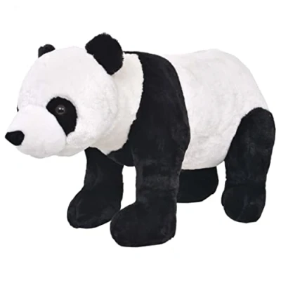 Afbeelding van vidaXL Speelgoedpanda staand XXL pluche zwart en wit
