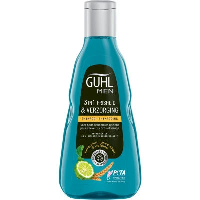 Afbeelding van Guhl Shampoo Man Freshness &amp; Care 250 ml