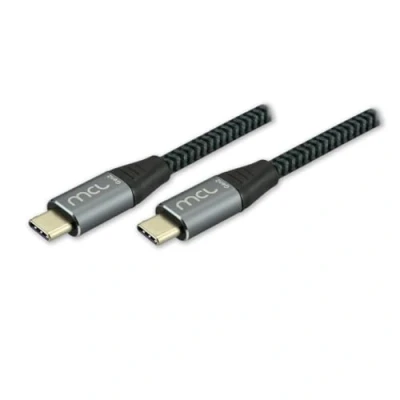 Afbeelding van MCL USB kabel 24 pin C (M) naar 3.2 Gen 2 3 A m voeding (60 W), snelheid gegevensoverdracht maximaal 20 Gbps zwart, grijs