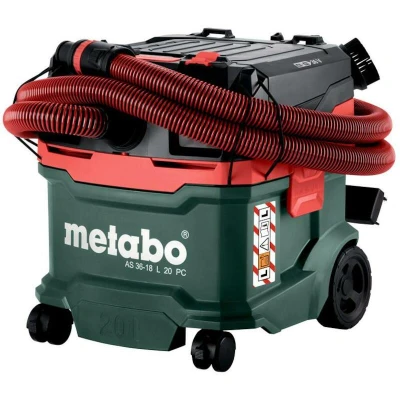 Afbeelding van Metabo AS 36 18 L 20 PC Snoerloze nat /droogzuiger V ( 2x ) Solo 602071850 zonder accu, lader