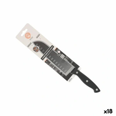 Afbeelding van Keukenmes MasterChef Zwart Zilverkleurig 18 cm (18 Stuks)