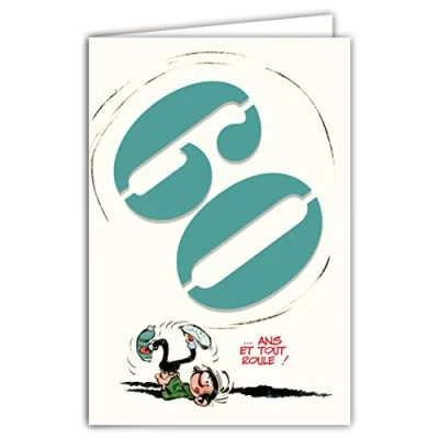 Afbeelding van Gaston Lagaffe GLCT 6057 verjaardagskaart 60 jaar
