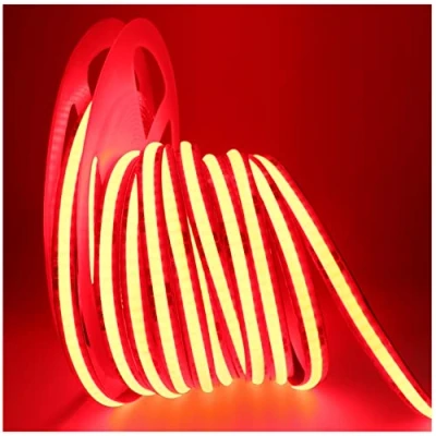 Afbeelding van Tesfish Ledstrip, COB DC 24 V, 5 m, 320 leds/m, in totaal 1600 leds, neonlicht, rood, superhelder, zacht, voor feest, toonbank, plank, interieurdecoratie