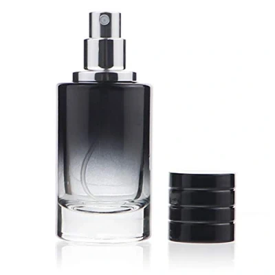 Afbeelding van Zénitude Glassworks 100 ml glazen parfumfles met fijne nevelverstuiver (zwart)