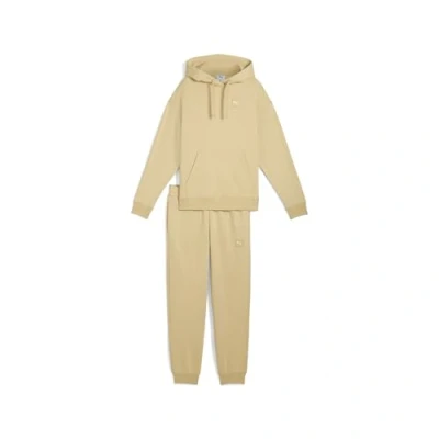 Afbeelding van Loungewearpak van fleece voor Dames, Beige, Maat XXL PUMA