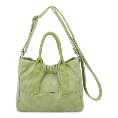 Afbeelding van Fritzi aus Preußen Schoudertas Poppi08 Vintage Crossbody Bag Green Lichtgroen