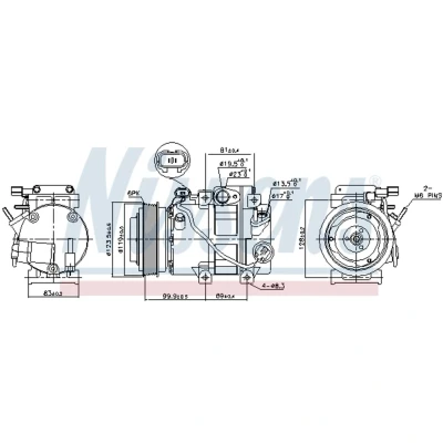 Afbeelding van Nissens Airco compressor 890151