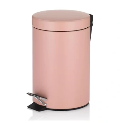 Image de Poubelle Monaco Rose perlé Kela Métal