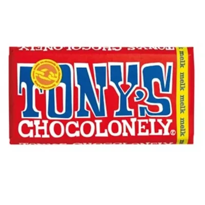 Afbeelding van Chocolade Tony&#039;s Chocolonely melk reep 180gr