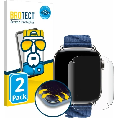Afbeelding van BROTECT Fullscreen Beschermfolie Scherm Helder Transparant, Smartwatch beschermfolie, Transparant