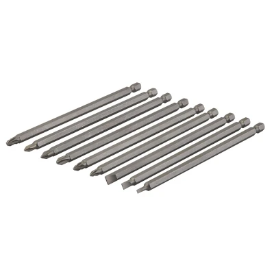 Afbeelding van Silverline 9 delige extra lange schroevendraaier bit set 150 mm