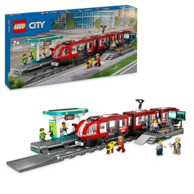 Image de LEGO® City 60423 Le tramway et la station du centre ville