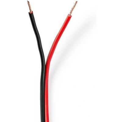 Afbeelding van Luidsprekerkabel op rol 100 meter (0,75 mm², 100% koper, Zwart)