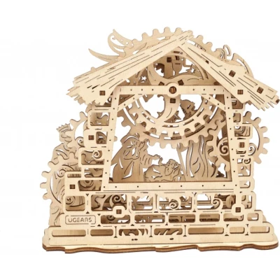 Afbeelding van Ugears modelbouw hout kerststal