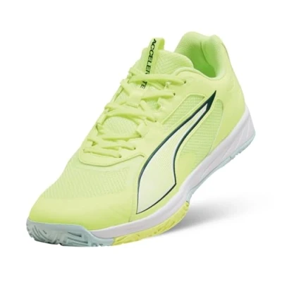 Afbeelding van Puma Accelerate PRO 4 Handbalschoenen, Heren, Maat: 46, Fizzy light/green terrain/light moss/white Textiel/ synthetisch