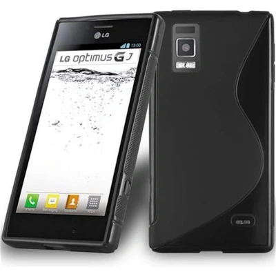 Afbeelding van Cadorabo Hoesje geschikt voor LG OPTIMUS GJ in ZWARTE OXIDE Beschermhoes gemaakt van flexibel TPU silicone Case Cover
