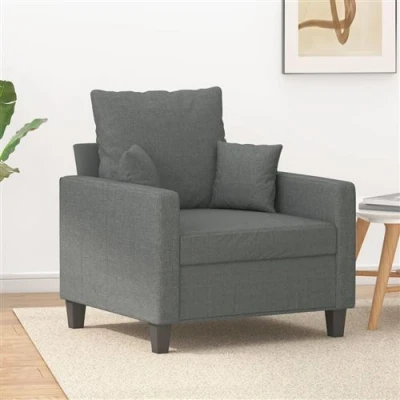 Afbeelding van Fauteuil 60 cm stof donkergrijs