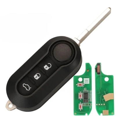 Afbeelding van Delphi 3 knops autosleutelhanger voor Fiat MPV Bravo / Ducato 500 Doblo Qubo Grande Punto Citroen Jumper Peugeot Boxer 433.92 ID46