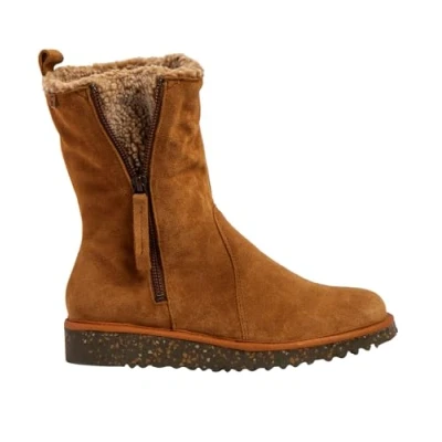 Afbeelding van El Naturalista Felsen Korte laarzen, Dames, Maat: 36, Toffee Veloursleer