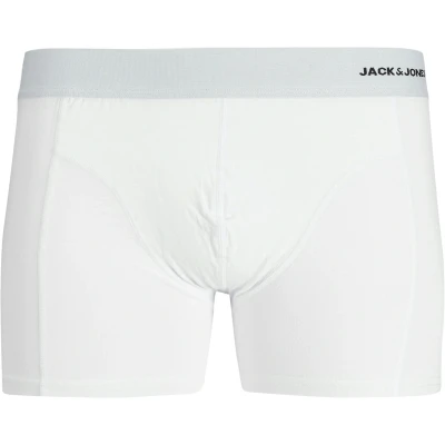 Afbeelding van JACK &amp; JONES Jacsense Bamboo Trunks 3 Pack Sn Set van boxershorts Heren (3 stuks), Wit